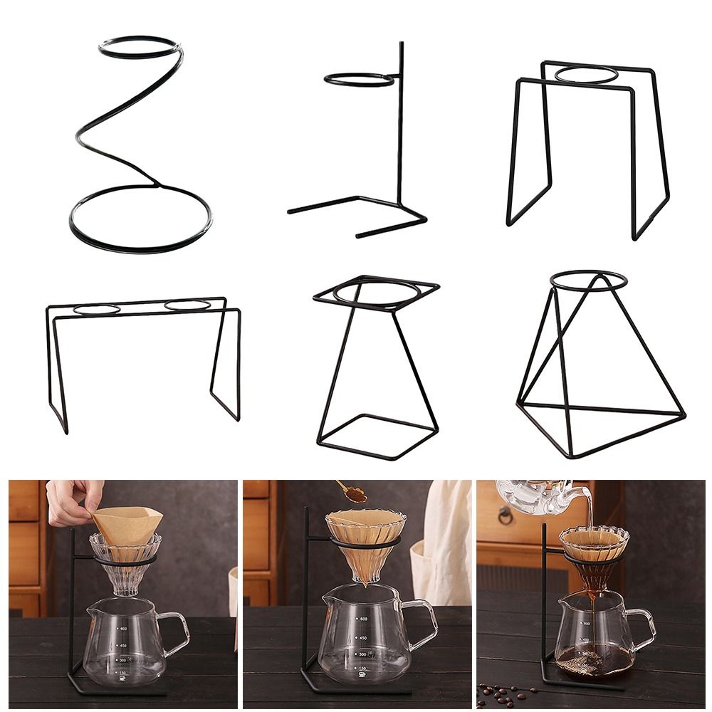 Coffee Equipment Holder - 블랙 커피 필터 컵, 거치대 다리미