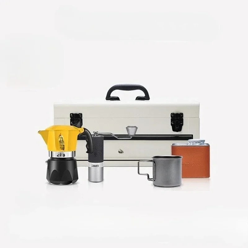Coffee.Equipment Parts - 캠핑 커피 박스 모카포트 야외 선물세트