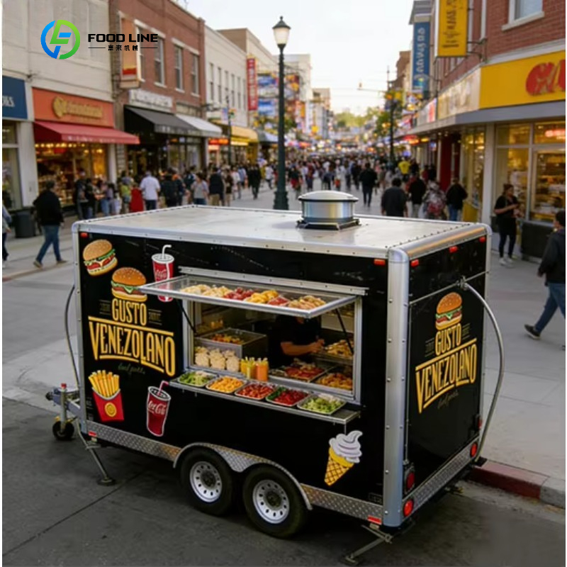 Coffee Van Equipment - 사각형 레스토랑 장비 핫도그 소형 개조