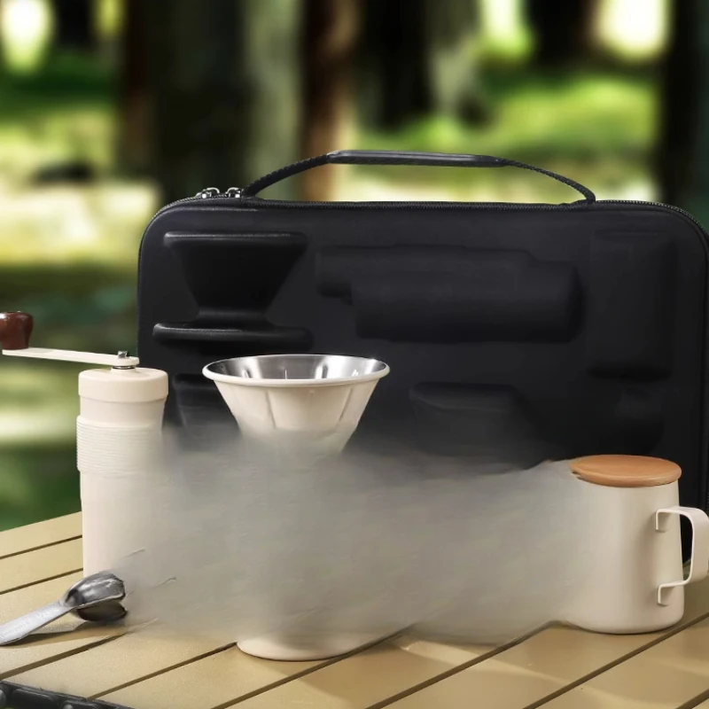 핸드 브루 커피 세트 야외 캠핑 커피 장비 휴대용 여행 - Coffee.Equipment Parts 리뷰 및 가격
