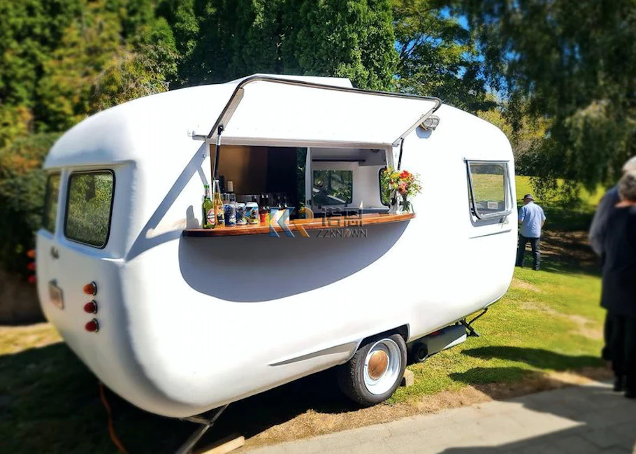 완전 장착 캐러밴 바 자판기 카트, 트레일러 주방, 밴 - Coffee Van Equipment 리뷰 및 가격