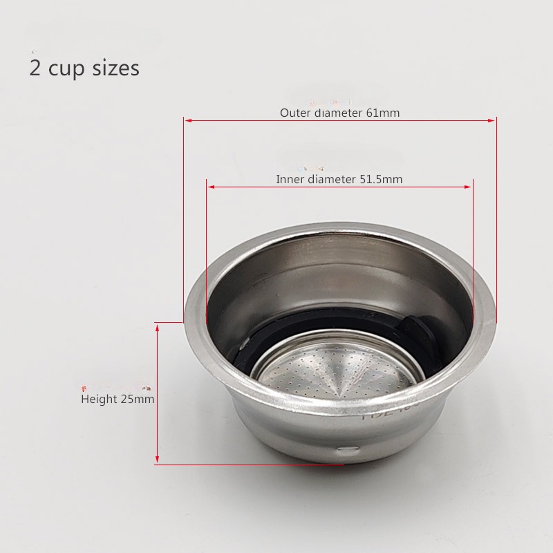 51mm 가압식 다공성 필터 스테인리스 스틸 이중층 커 - Coffee Extraction Equipment 리뷰 및 가격