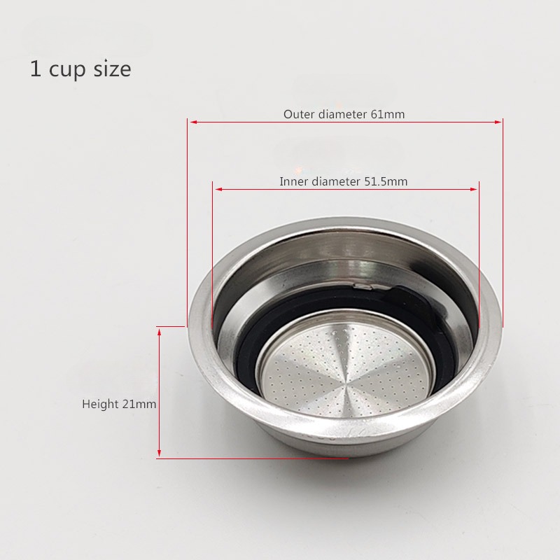 51mm 가압식 다공성 필터 스테인리스 스틸 이중층 커 - Coffee Extraction Equipment 리뷰 및 가격
