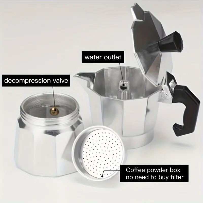 클래식 알루미늄 모카포트 50-300ML 가정용 스토브 - Coffee Equipment Brands 리뷰 및 가격