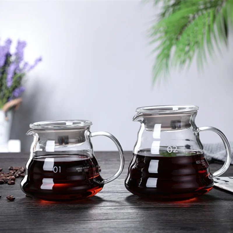 뚜껑이 있는 핸드 브루 커피 물병, 구름 모양 투명 유 - Coffee Equipment Brands 리뷰 및 가격