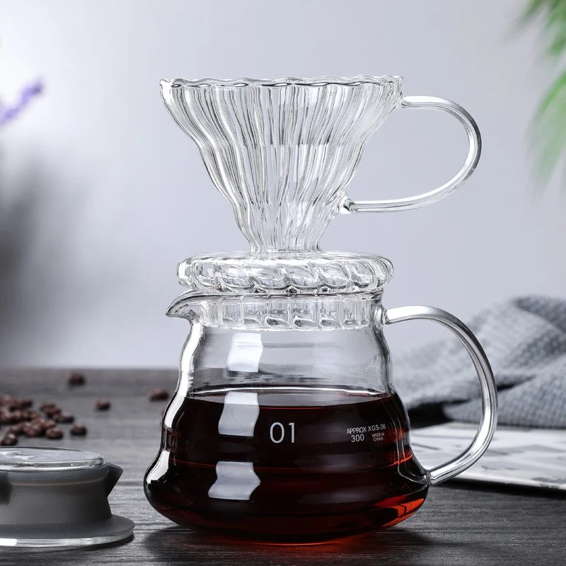 뚜껑이 있는 핸드 브루 커피 물병, 구름 모양 투명 유 - Coffee Equipment Brands 리뷰 및 가격