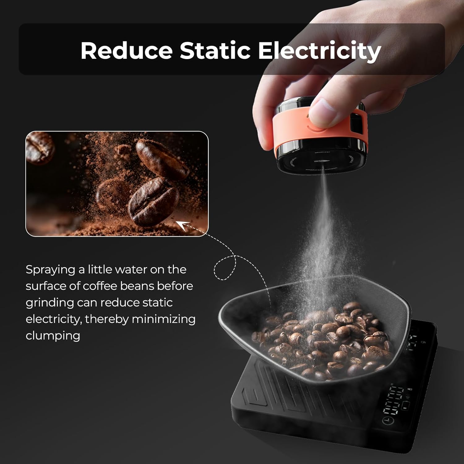 IKAPE 커피빈 분무기, 20ml 정전기 방지 자동  - Coffee Equipment Brands 리뷰 및 가격